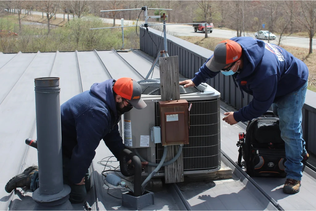 Trades professional at work